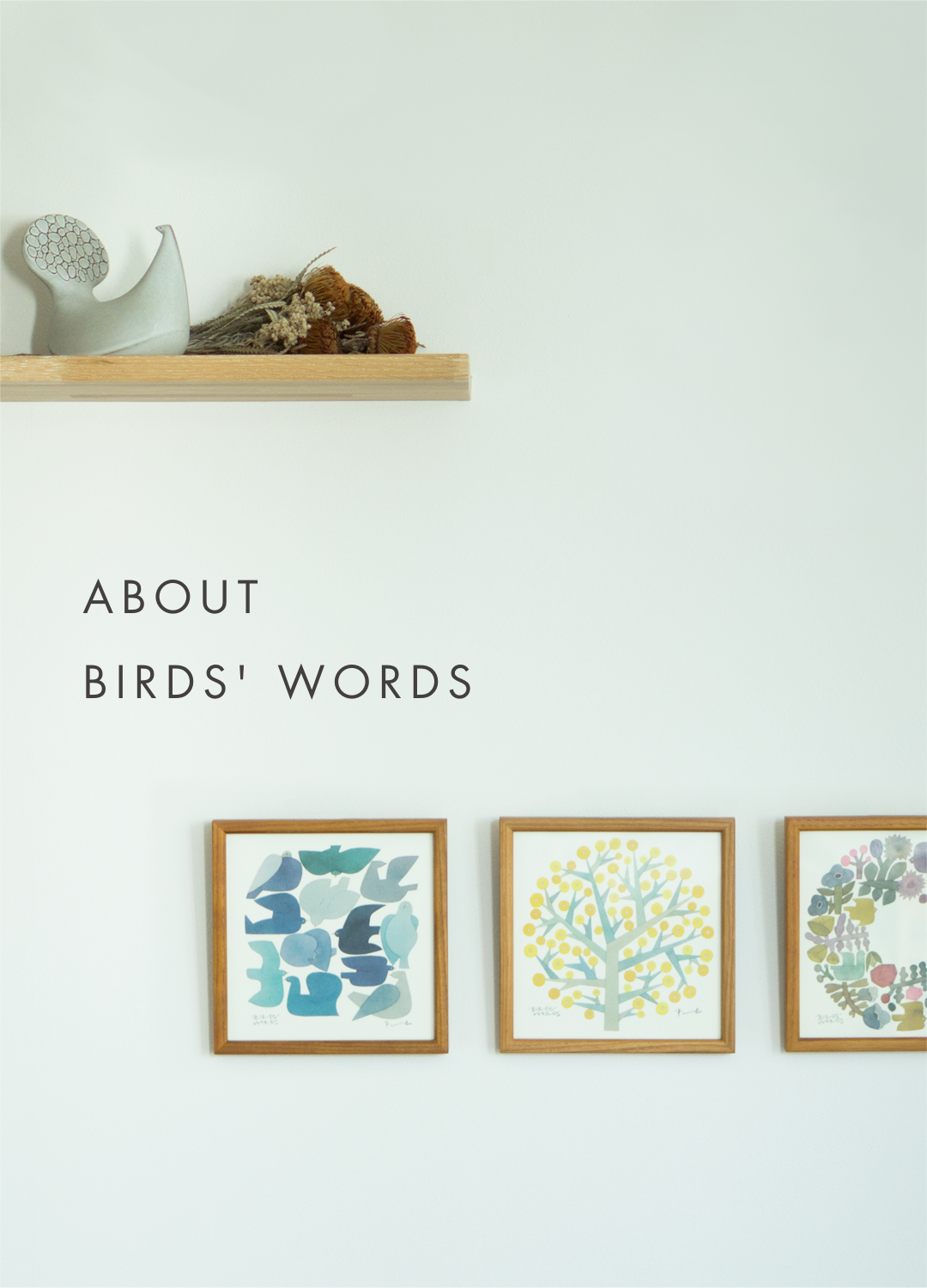 BIRDS' WORDS バーズワーズ wall ウォールバード bird